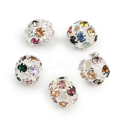 Brass Rhinestone Beads RB-H034-6-1