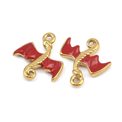 304 Stainless Steel Enamel Pendants STAS-G370-01G-01-1