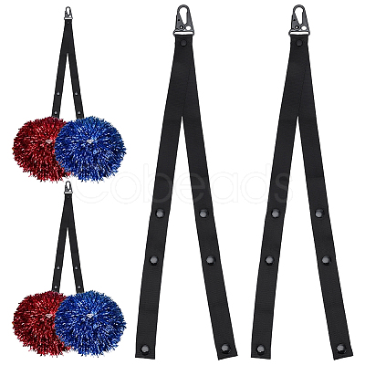 3Pcs Polyester & Plastic Cheer Pom Holder FIND-UN0010-42B-1