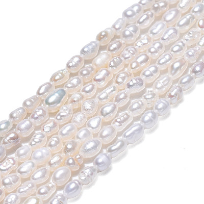 Natural Cultured Freshwater Pearl Beads Strands PEAR-N012-02J-1
