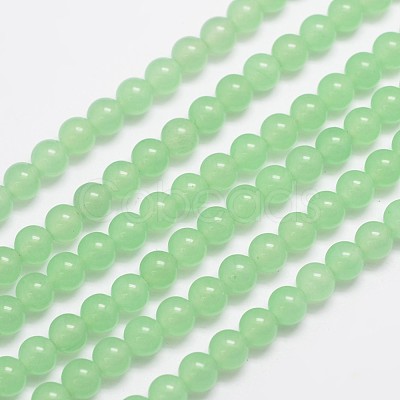 Natural & Dyed Malaysia Jade Bead Strands G-A146-6mm-A26-1