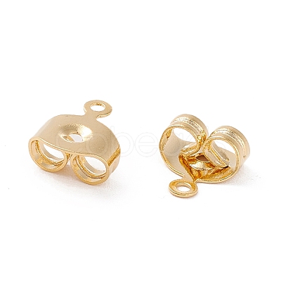 Brass Ear Nuts X-KK-P001-75G-B-1