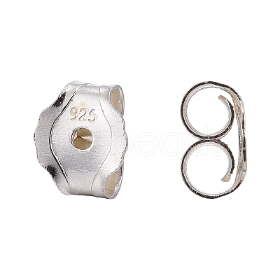 Earring Findings 925 Sterling Silver Ear Nuts STER-F015-02-1