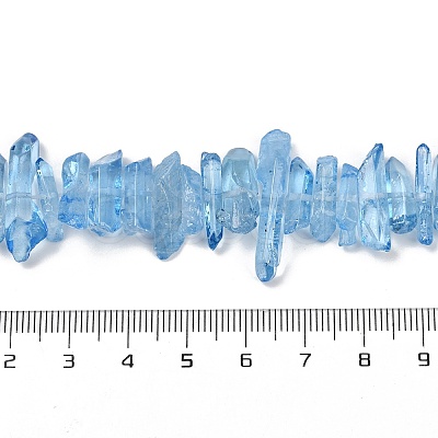 Natural Quartz Crystal Points Beads Strands G-K181-B06-01-1
