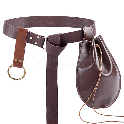 Viking PU Leather Belt Pouch Bag AJEW-CL0003-22B-1