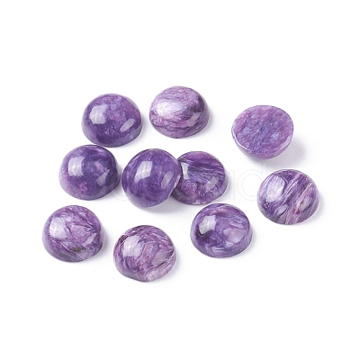 Natural Charoite Cabochons G-E557-08B-1