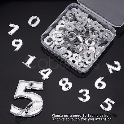 Fingerinspire 80Pcs 10 Style Acrylic Sew on Rhinestone FIND-FG0001-23-1