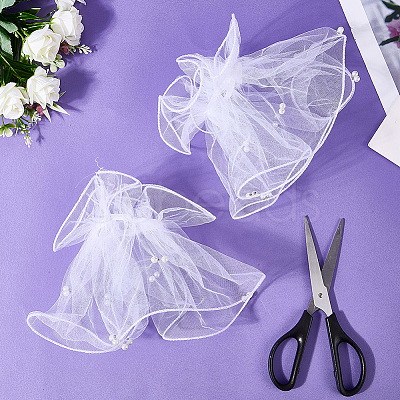 Gauze Lace Oversleeves for Women AJEW-WH20018-125A-1