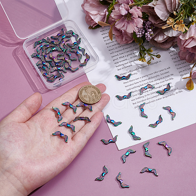 50Pcs Rack Plating Alloy Beads FIND-HY0004-98RC-1