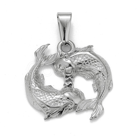 Non-Tarnish 304 Stainless Steel Pendants STAS-D165-14P-10-1