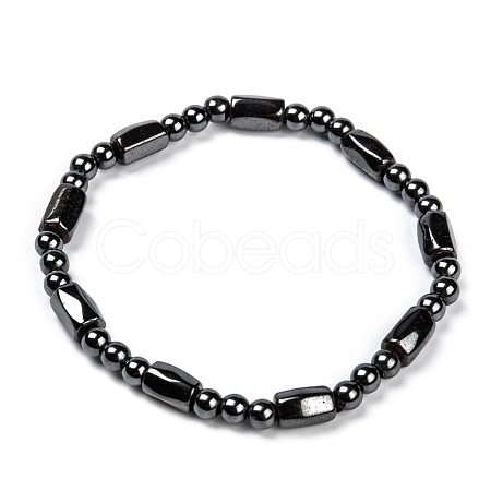 Magnetic Hematite Bracelets X-BJEW-Q005-1
