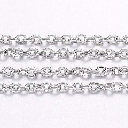 Tarnish Resistant 304 Stainless Steel Cable Chains CHS-H017-01P-10M-1