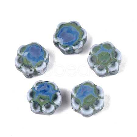 Vintage Handmade Porcelain Beads PORC-N013-25-09-1