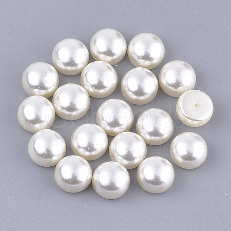 ABS Plastic Imitation Pearl Beads OACR-Q175-10mm-02-1