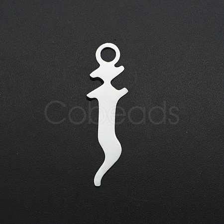 Non-Tarnish 201 Stainless Steel Charms STAS-S105-JA569-J-1