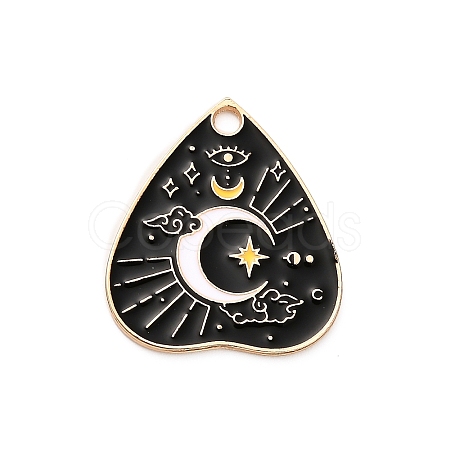 Alloy Enamel Pendants FIND-V001-01G-05-1