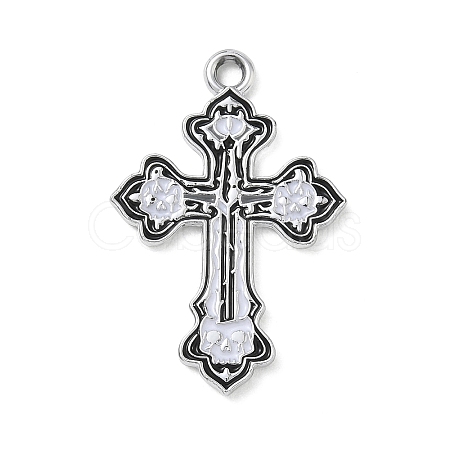 Halloween Alloy Enamel Pendants AL-CBA492B-01G-P-1