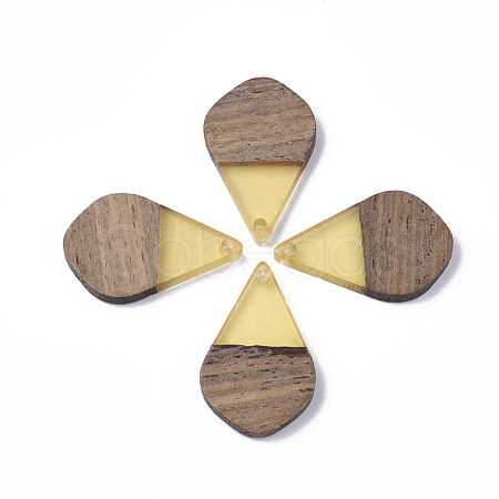 Resin & Walnut Wood Pendants RESI-S358-23D-1