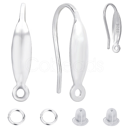 3 Pairs 925 Sterling Silver Earring Hooks DIY-CN0002-86-1