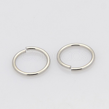 Tarnish Resistant 304 Stainless Steel Open Jump Rings STAS-N015-10-7x1mm-1