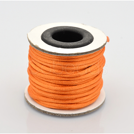 Round Nylon Satin Rattail Cord X-NWIR-O001-A-13-1