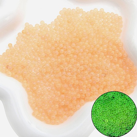Luminous Transparent Glass Beads PW-WG36095-02-1