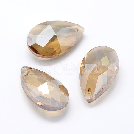 Faceted Glass Pendants GLAA-F069-L-A18-1
