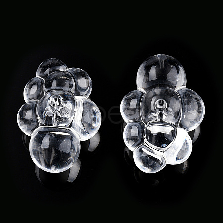 Transparent Acrylic Beads X-TACR-T026-01-1
