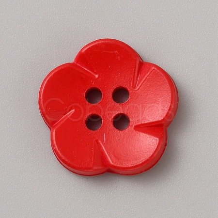 Spray Painted Plastic Buttons FIND-WH0152-394B-04-1