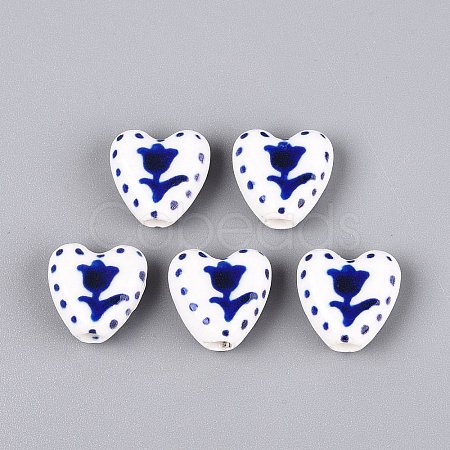 Handmade Porcelain Beads PORC-Q005-10A-1