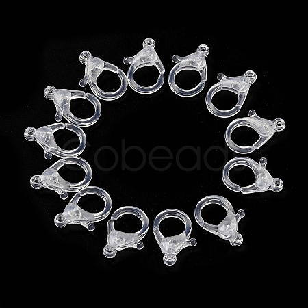 Transparent Plastic Lobster CLaw Clasps LS-KY-H005-A13-1