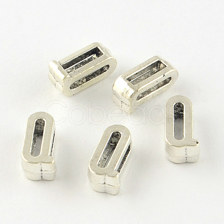 Antique Silver Plated Alloy Letter Slide Charms LS-X-TIBEP-S296-Q-RS-1