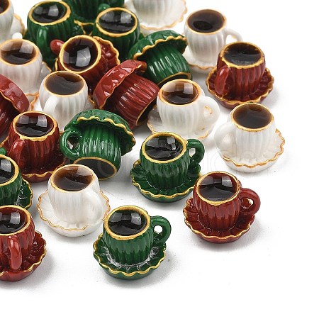Coffee Cup Resin Miniature Ornaments DOLL-F001-01-1