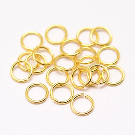 Brass Open Jump Rings X-KK-G277-7mm-G-NR-1