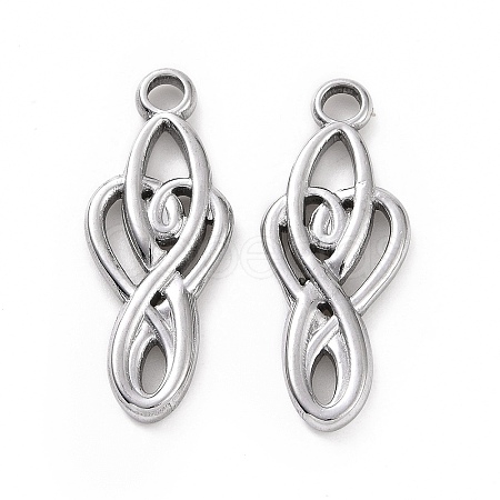 Non-Tarnish 304 Stainless Steel Pendants STAS-C003-13P-1