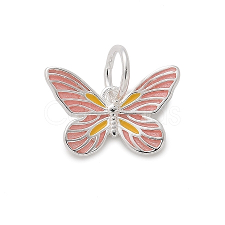 925 Sterling Silver Enamel Butterfly Charms STER-D300-28P-05-1