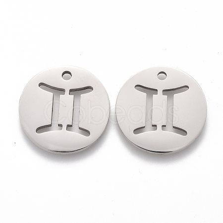 Tarnish Resistant 201 Stainless Steel Pendants STAS-Z001-B-06P-1