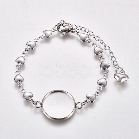Tarnish Resistant 304 Stainless Steel Bracelet Making X-STAS-L248-009P-1
