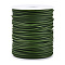 Hollow Pipe PVC Tubular Synthetic Rubber Cord, Wrapped Around White Plastic Spool, Dark Olive Green, 3mm, Hole: 1.5mm, about 27.34 yards(25m)/roll