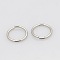 Tarnish Resistant 304 Stainless Steel Open Jump Rings, Stainless Steel Color, 18 Gauge, 7x1mm, Inner Diameter: 5mm, Hole: 6mm