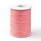 Korean Waxed Polyester Cord, Salmon, 1mm, about 85yards/roll