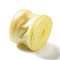 Fishtail Yarn Iridescent Ribbon for Bowknot Making, Gift Wrapping, Yellow, 1-5/8 inch(40mm), about 9.84 Yards(9m)/Roll