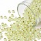 TOHO Round Seed Beads, Japanese Seed Beads, (PF2109) PermaFinish Jonquil Opal Silver Lined, 8/0, 3mm, Hole: 1mm, about 222pcs/bottle, 10g/bottle