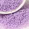 MIYUKI Round Rocailles Beads, Japanese Seed Beads, 8/0, (RR222) Orchid Lined Crystal, 3mm, Hole: 1.1mm, about 422~455pcs/10g