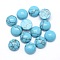 Synthetic Turquoise Cabochons, Half Round, 10x4~5mm