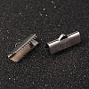 Tarnish Resistant 304 Stainless Steel Ribbon Crimp Ends STAS-M250-11-1