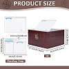 1Pc Bamboo Recipe Storage Boxes with Clasps CON-NB0002-42-2