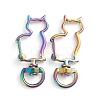 Alloy Swivel Lobster Clasps PALLOY-TAC0009-82-2