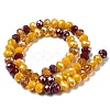 Glass Beads Strands EGLA-A034-M8mm-22-3