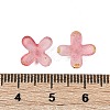 Metal Enlaced Acrylic Bead Caps OACR-G044-01F-3